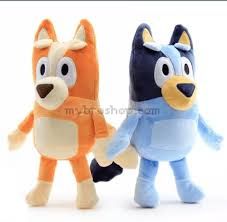 Комплект от 2 плюшени играчки Блуй и Бинго  Bluey & Bingo - 30см