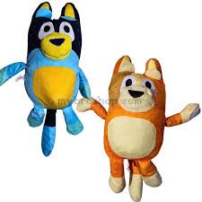 Плюшена играчка - ключодържател  Блуи  Bluey & BINGO БИНГО  изработена от мек плюш височина 15см 