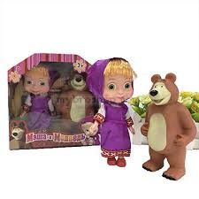 Комплект детски играчки Маша и Мечока в кутия  Masha and the Bear