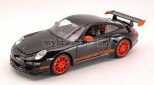Метална кола Porsche 911 GT3 RS засилване с издърпване назад отваряеми врати светлина и звук 
