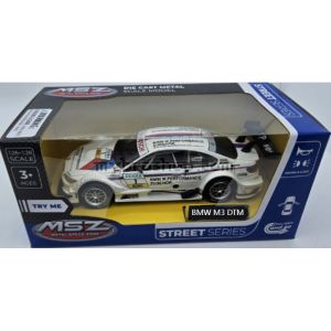 Метална кола BMW M3 DTM засилване с издърпване назад отваряеми врати светлина и звук 