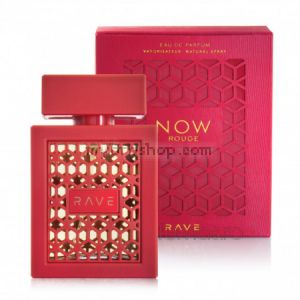 ДУБАЙСКИ  парфюм NOW ROUGE от RAVE 100 ml  Сандалово дърво,смоли, флорални нотки