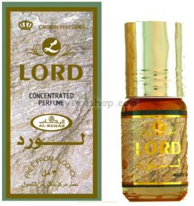 Дълготрайно арабско олио - масло Al Rehab Lord 3мл Сандалово дърво, зелени нотки, цитрус и пачули 0% алкохол