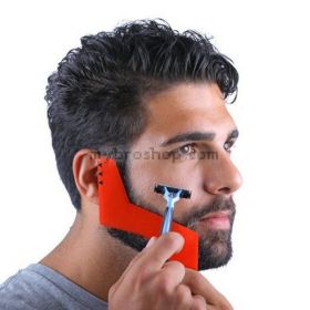Иновативен гребен-шаблон за оформяне на брада мустаци и бакенбарди