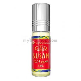 Дълготрайно арабско олио - масло Al Rehab 6мл SUSAN Топъл и приятен аромат на цветя , цитрусови плодове и бял мускус , ванилия 0% алкохол