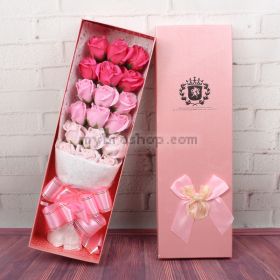 Големи Вечни рози в стилна кутия. Подарък за 8 Март, Подарък за жена