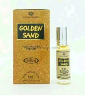 Арабско парфюмно олио - масло Al Rehab Golden sand  6ml дълготраен, дървесен, ванилов муску 0% алкохол