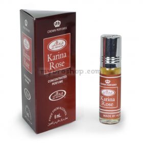 Дълготрайно арабско олио - масло Al Rehab KARINA ROSE 6ml Рози, мед, ванилия,шафран, кехлибар 0% алкохол