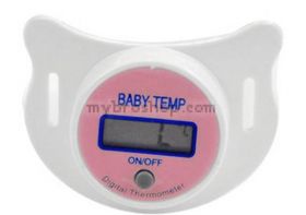 Дигитален термометър биберон с цифров екран за бебете и малки деца два цвята за момчета и момичета