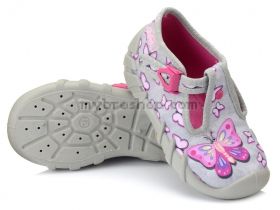 Текстилни обувки Befado Бефадо 110P351 с  дишащи, анатомични подметки за момичета 