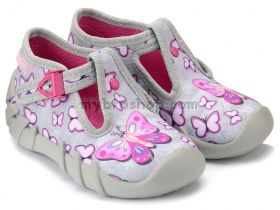 Текстилни обувки Befado Бефадо 110P351 с  дишащи, анатомични подметки за момичета 