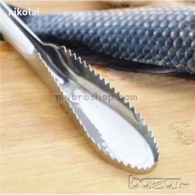 Метален уред-нож за почистване на риба за лесно премахване на люспите