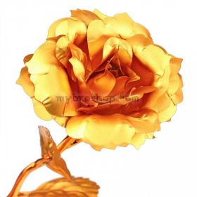  24K Златна роза с поставка- стойка LOVE  Вечен подарък за твоята половинка