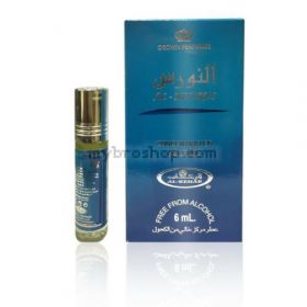 Дълготрайно арабско олио - масло Al Rehab 6мл Al NOURUS BLUE мек и нежен с леки цитрусови и флорални нотки0% алкохол