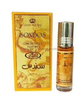 Дълготрайно арабско олио -парфюмно масло Al Rehab 6мл SONDOS  аромат на сандалово дърво и мускус  0% алкохол