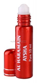 Натурално арабско олио -Парфюмно масло Al Haramain Aysha10мл Aромат на мускус, сандалово дърво Ориенталски 0% алкохол