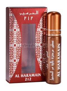 Натурално арабско олио -Парфюмно масло Al Haramain 212 10мл Иланг-Иланг Кехлибар и Сандалово дърво Ориенталски 0% алкохол