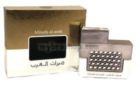 Луксозен арабски парфюм Mirath Al Arab Silver от  Al Zaafaran 100ml агарово дърво, роза, пачули, сандалово дърво - Ориенталски аромат 0% алкохол