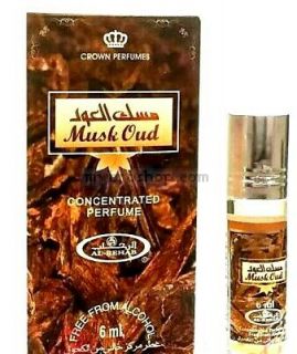 Арабско олио парфюмно масло Al Rehab MUSK OUD 6ml  Свеж дървесен аромат  Ориенталски аромат 0% алкохол