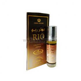 Арабско олио парфюмно масло Al Rehab RIO 6ml  с нотки на сандалово дърво Ориенталски аромат 0% алкохол