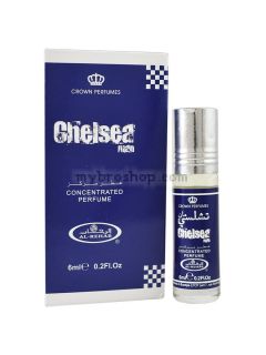 Арабско парфюмно олио - масло от Al Rehab 6мл CHELSEA Men Аромат касис, праскови, рози, цветя 0% алкохол