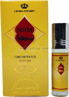 Арабско олио парфюмно масло Al Rehab SOFIA 6ml  аромат на лилии, рози, божури, лимонена трева Ориенталски аромат 0% алкохол