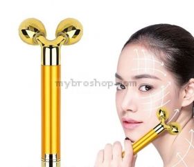 3D Златен апарат за лифтинг на лице шия против бръчки с вибромасаж