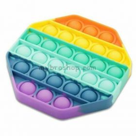Силиконова антистрес детска играчка  Pop it ПОП ИТ  Фиджит fidget едноцветни и многоцветни 