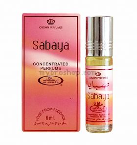 Арабско олио парфюмно масло от Al Rehab 6мл Sabaya ориенталски аромат на Тамян, Сандалово дърво и Оуд 0% алкохол